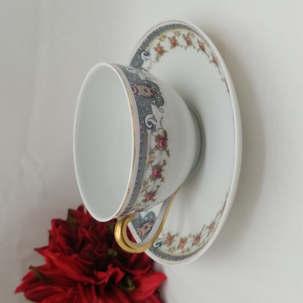 Antique Victoria China Cup & Saucer